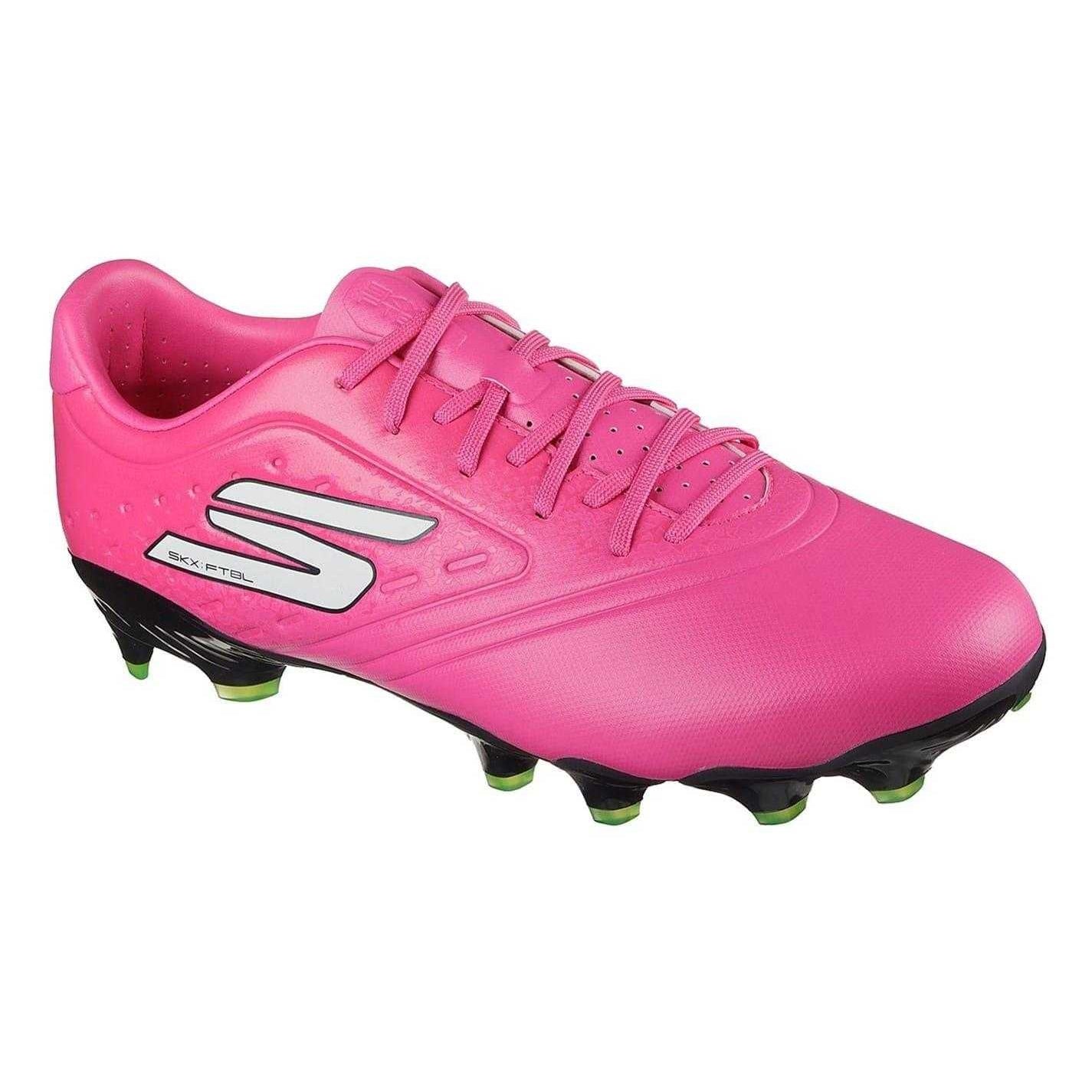 Pink-Black - Pack Shot - Skechers Unisex Adult Firm Ground Football Boots