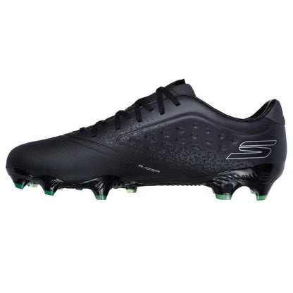 Black-Silver - Side - Skechers Unisex Adult Firm Ground Football Boots