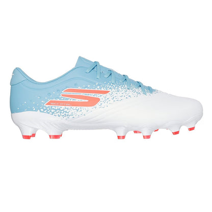 White-Blue - Front - Skechers Unisex Adult Firm Ground Football Boots