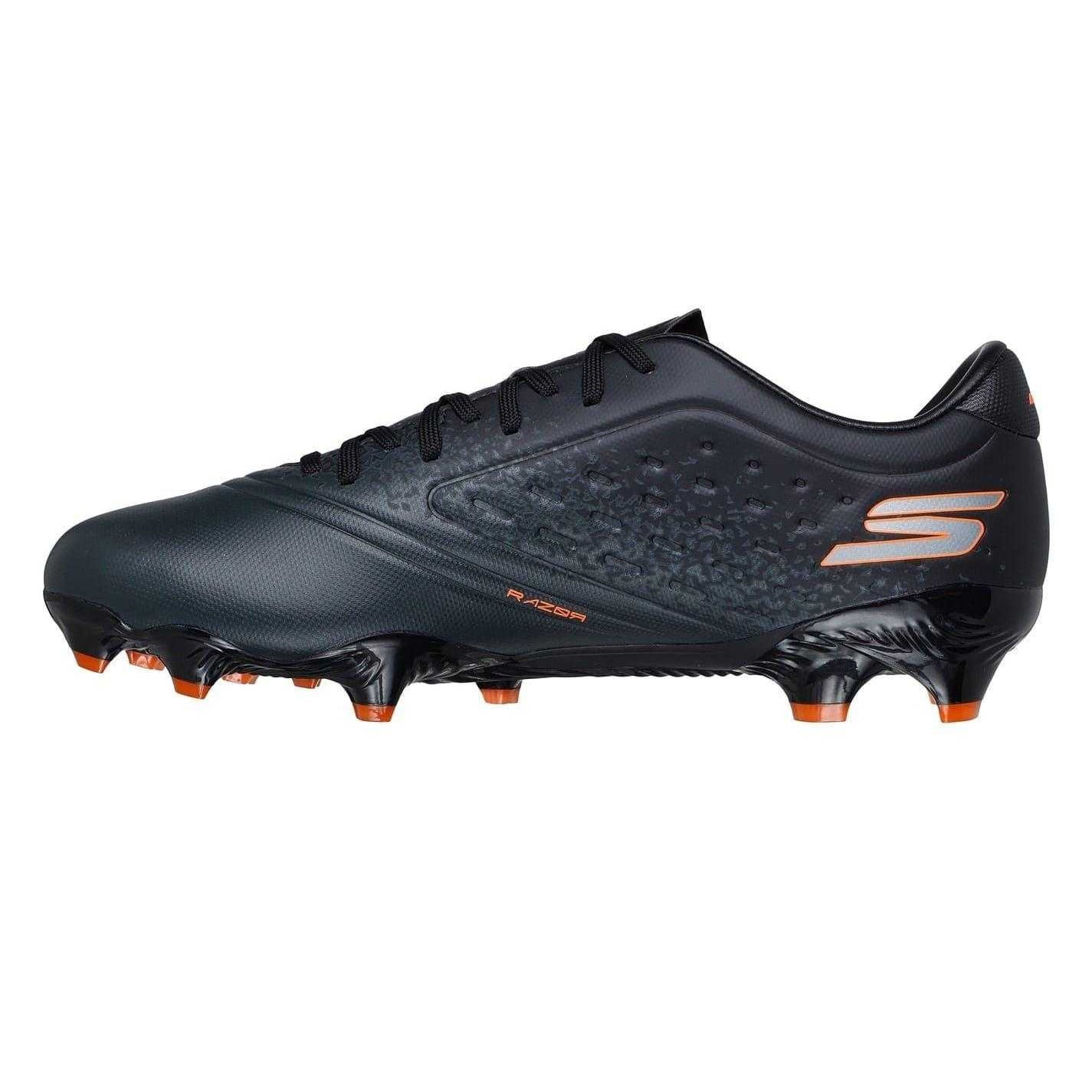 Black-Orange - Side - Skechers Unisex Adult Firm Ground Football Boots