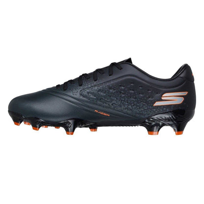 Black-Orange - Side - Skechers Unisex Adult Firm Ground Football Boots