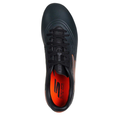 Black-Orange - Lifestyle - Skechers Unisex Adult Firm Ground Football Boots