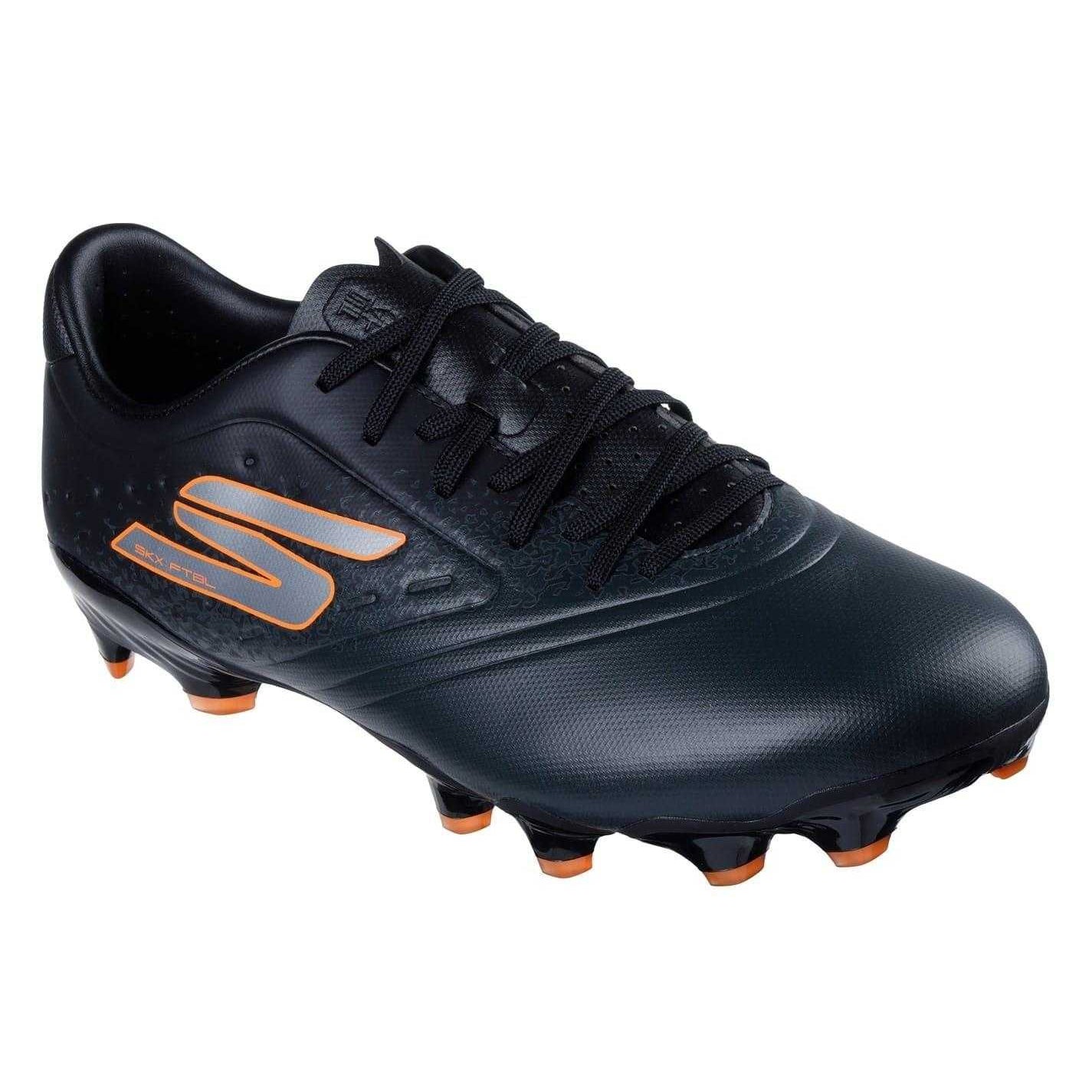 Black-Orange - Pack Shot - Skechers Unisex Adult Firm Ground Football Boots