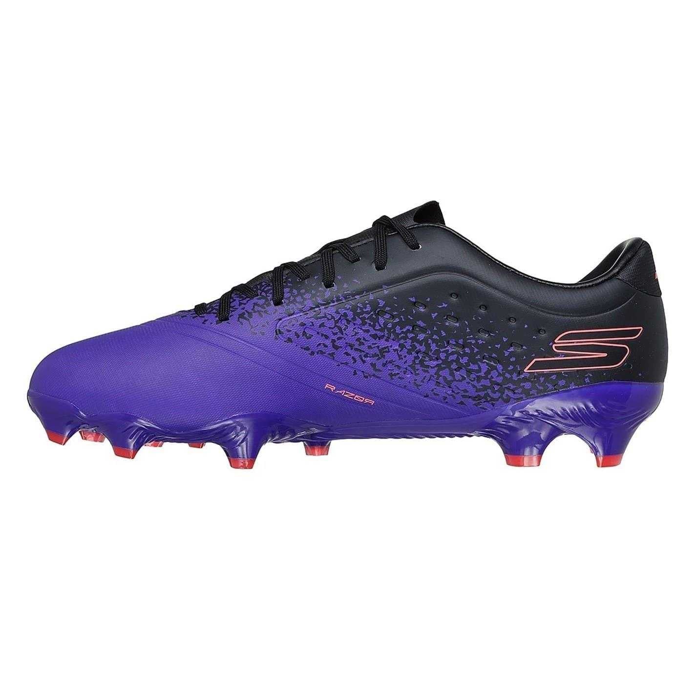 Purple-Black - Side - Skechers Unisex Adult Firm Ground Football Boots