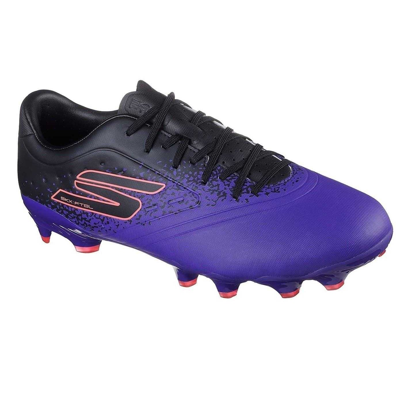 Purple-Black - Pack Shot - Skechers Unisex Adult Firm Ground Football Boots