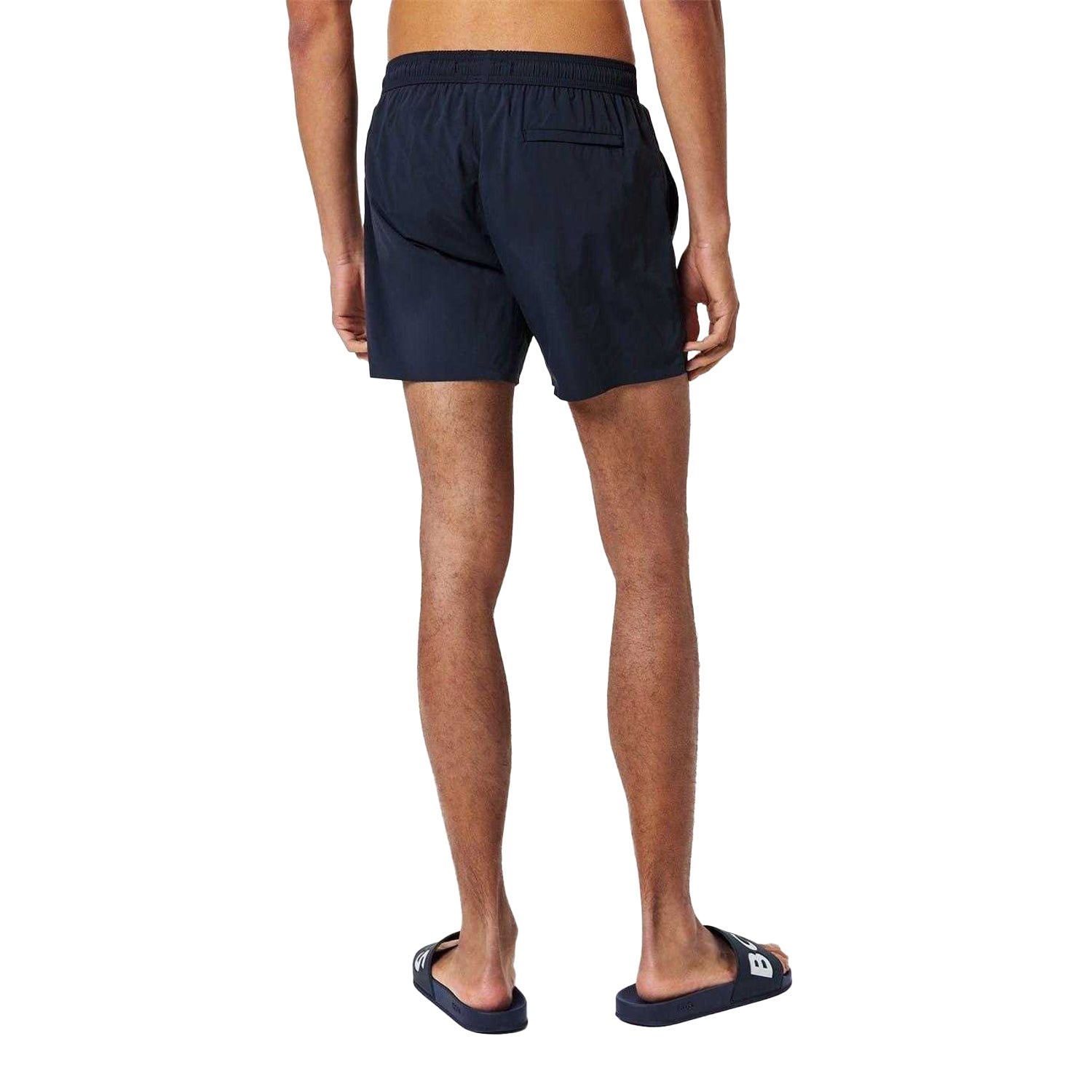 Dark Blue - Pack Shot - Beck Mens Beckham Zip Pocket Swim Shorts