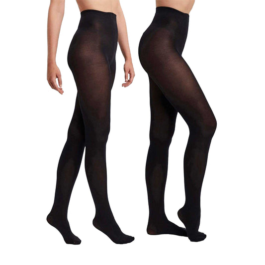 Black - Front - Vero Moda Womens-Ladies Tights (Pack of 2)