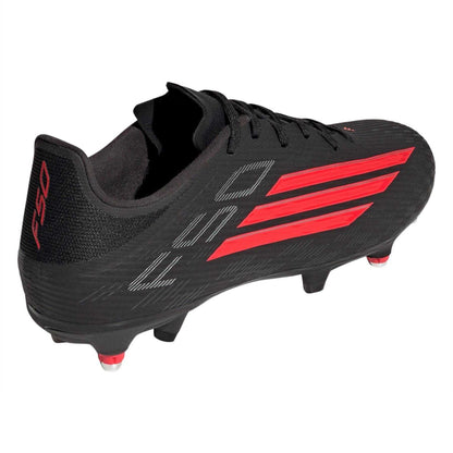 Black-Red - Back - Adidas Mens Soft Ground Football Boots