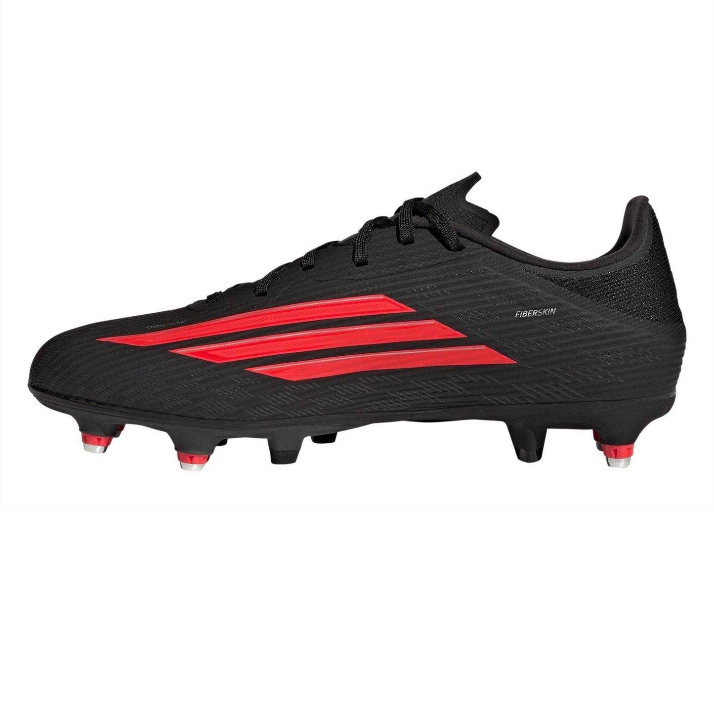 Black-Red - Side - Adidas Mens Soft Ground Football Boots