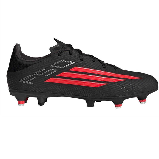 Black-Red - Front - Adidas Mens Soft Ground Football Boots