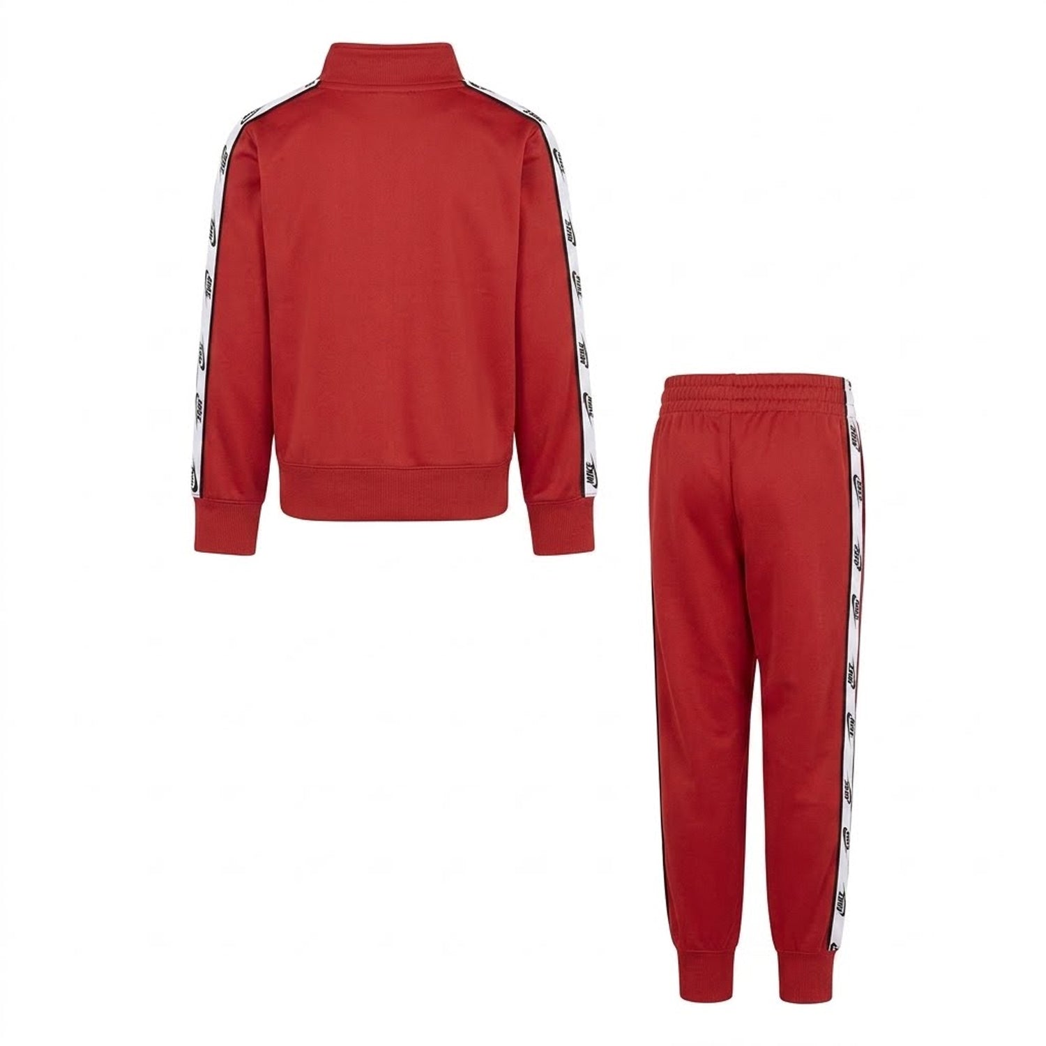 Red - Back - Nike Childrens-Kids Branded Tape Tracksuit Set
