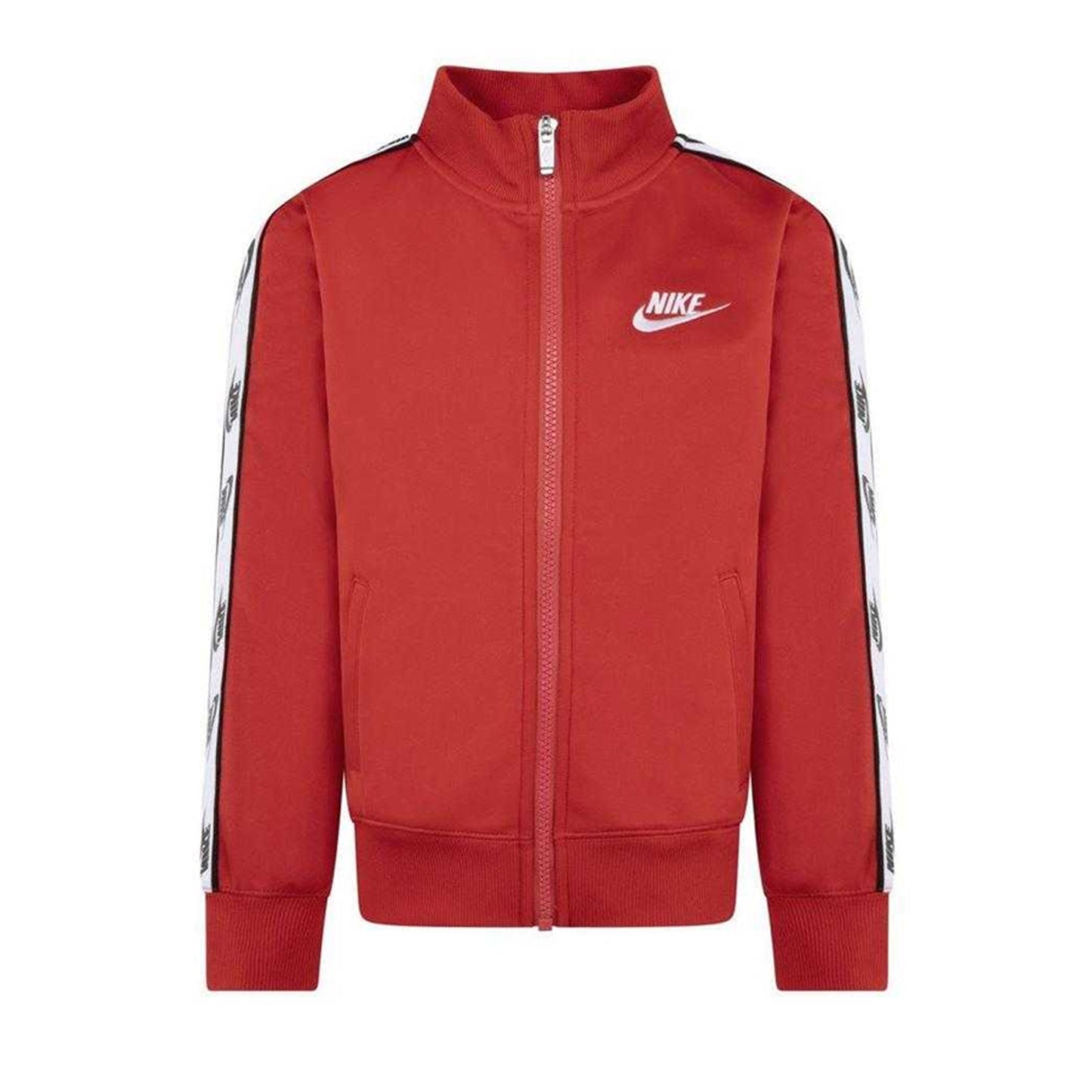 Red - Side - Nike Childrens-Kids Branded Tape Tracksuit Set