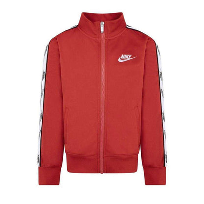 Red - Side - Nike Childrens-Kids Branded Tape Tracksuit Set
