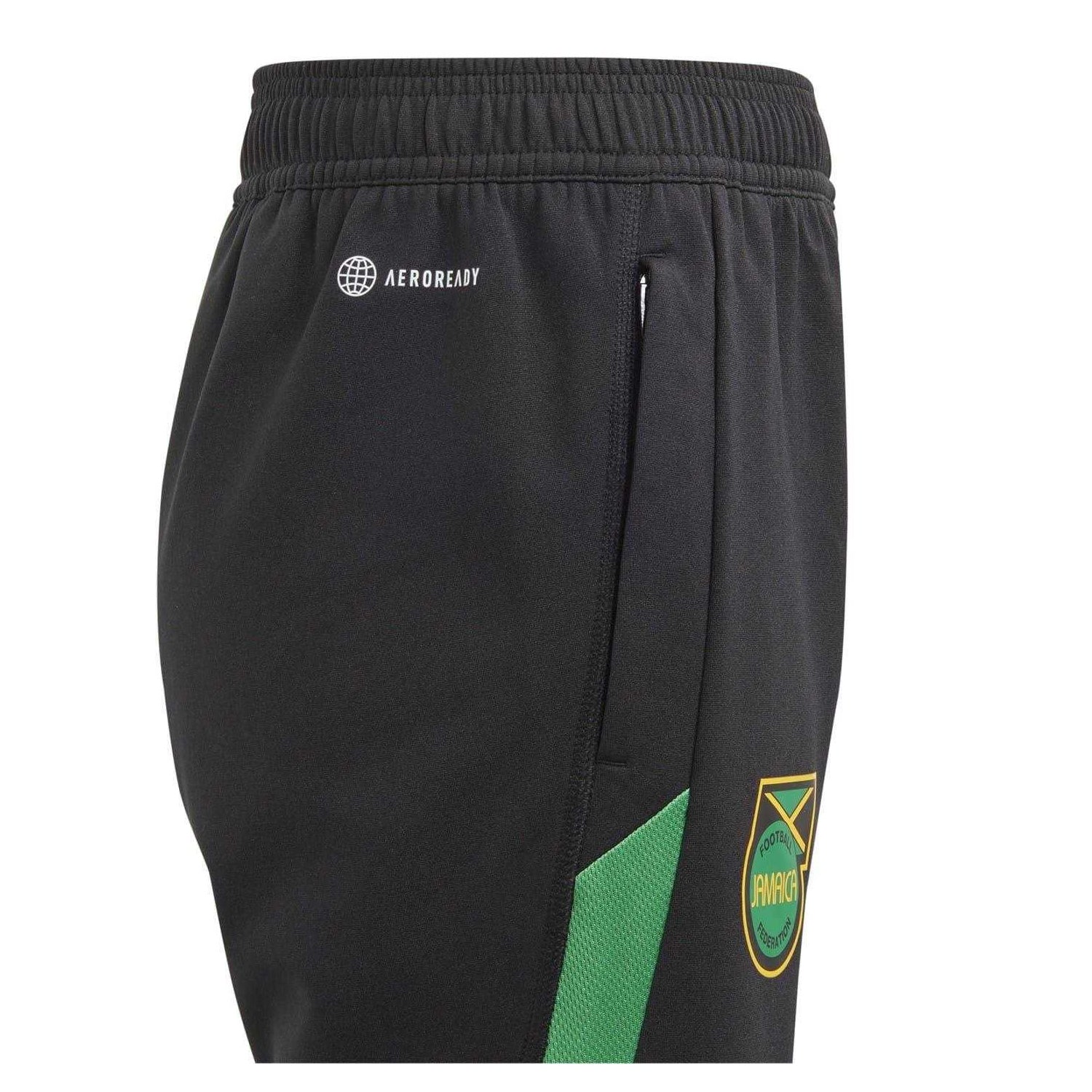 Black - Side - Adidas Childrens-Kids Tiro 23 Jamaica Training Tracksuit Bottoms