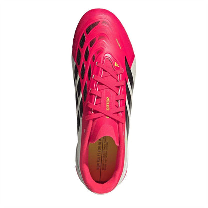 Red-White - Lifestyle - Adidas Childrens-Kids Predator League Firm Ground Football Boots