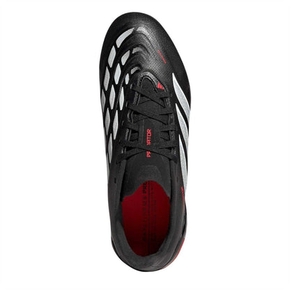 Black-Red - Lifestyle - Adidas Childrens-Kids Predator League Firm Ground Football Boots