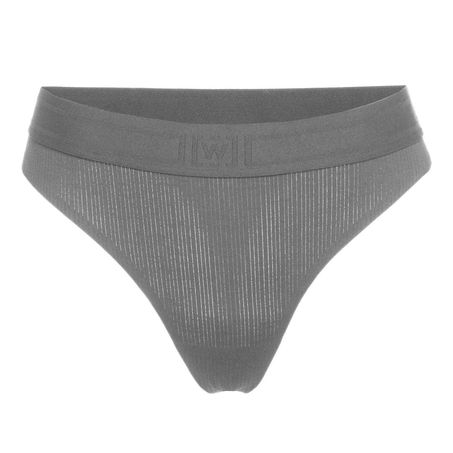 Smoke - Front - Wolford Womens-Ladies Beauty Cotton Thong