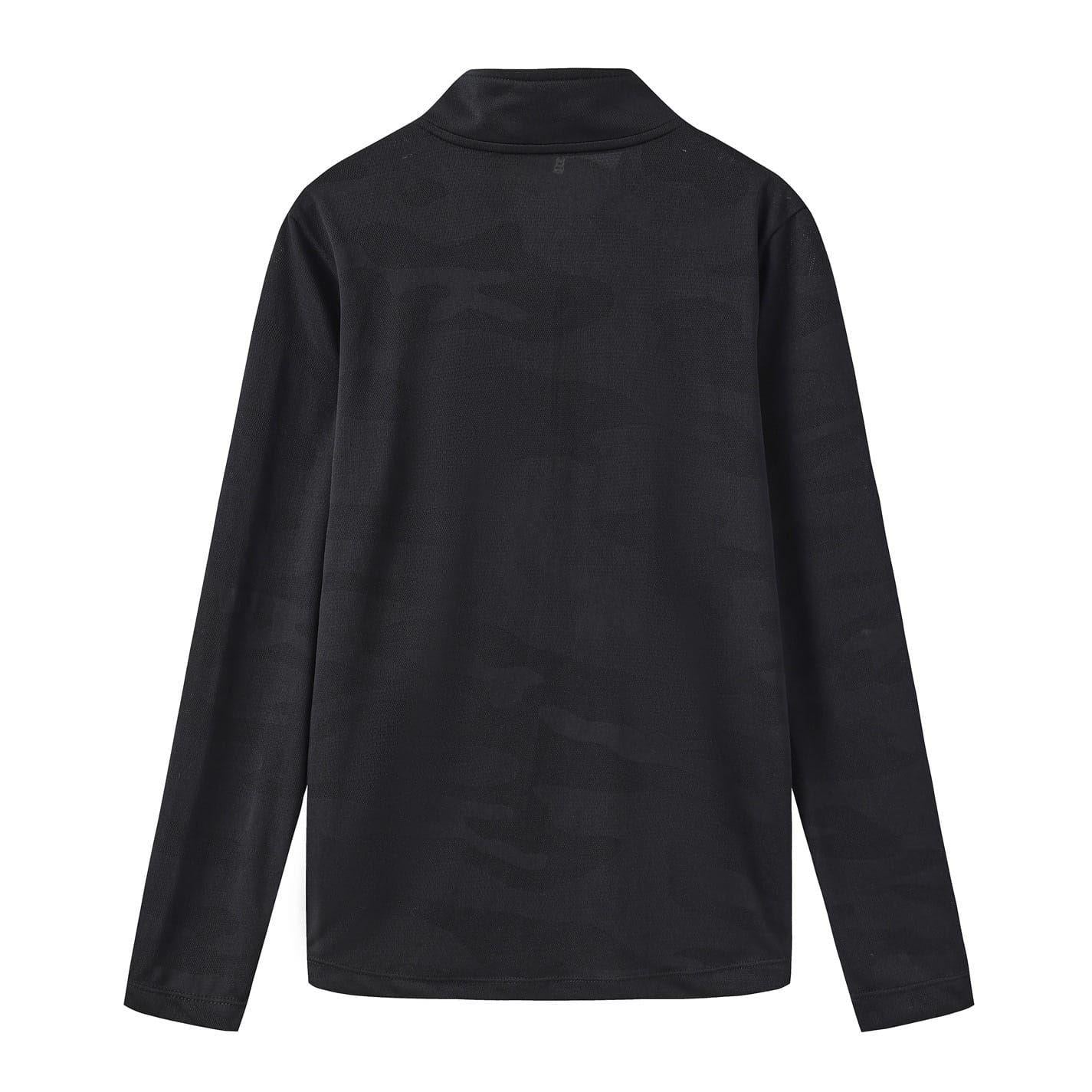 Black - Back - Everlast Childrens-Kids Flex Quarter Zip Top