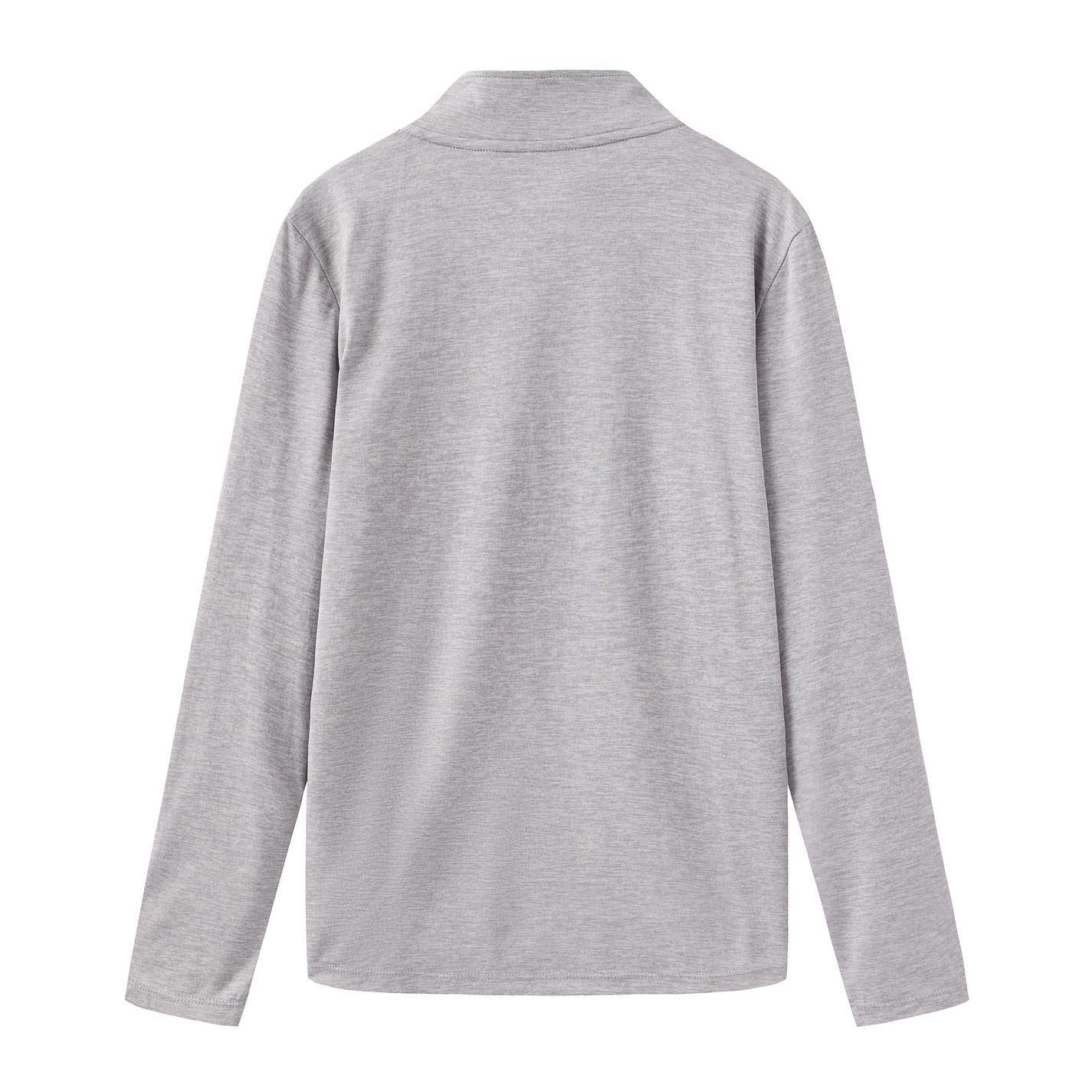 Grey Marl - Back - Everlast Childrens-Kids Flex Quarter Zip Top