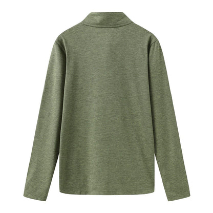 Khaki Marl - Back - Everlast Childrens-Kids Flex Quarter Zip Top
