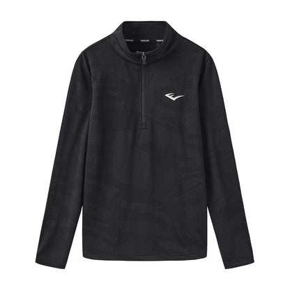 Black - Front - Everlast Childrens-Kids Flex Quarter Zip Top