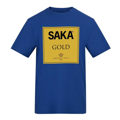 Blue - Front - AWD Unisex Adult Saka Graphic Print T-Shirt