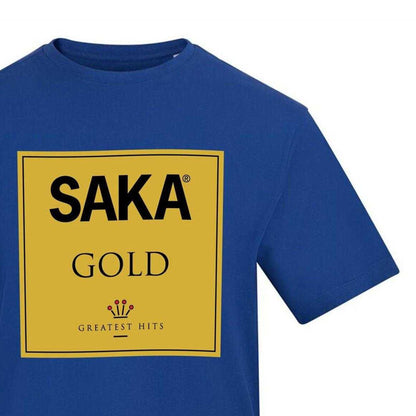 Blue - Side - AWD Unisex Adult Saka Graphic Print T-Shirt