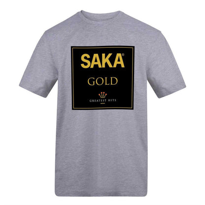 Grey - Front - AWD Unisex Adult Saka Graphic Print T-Shirt