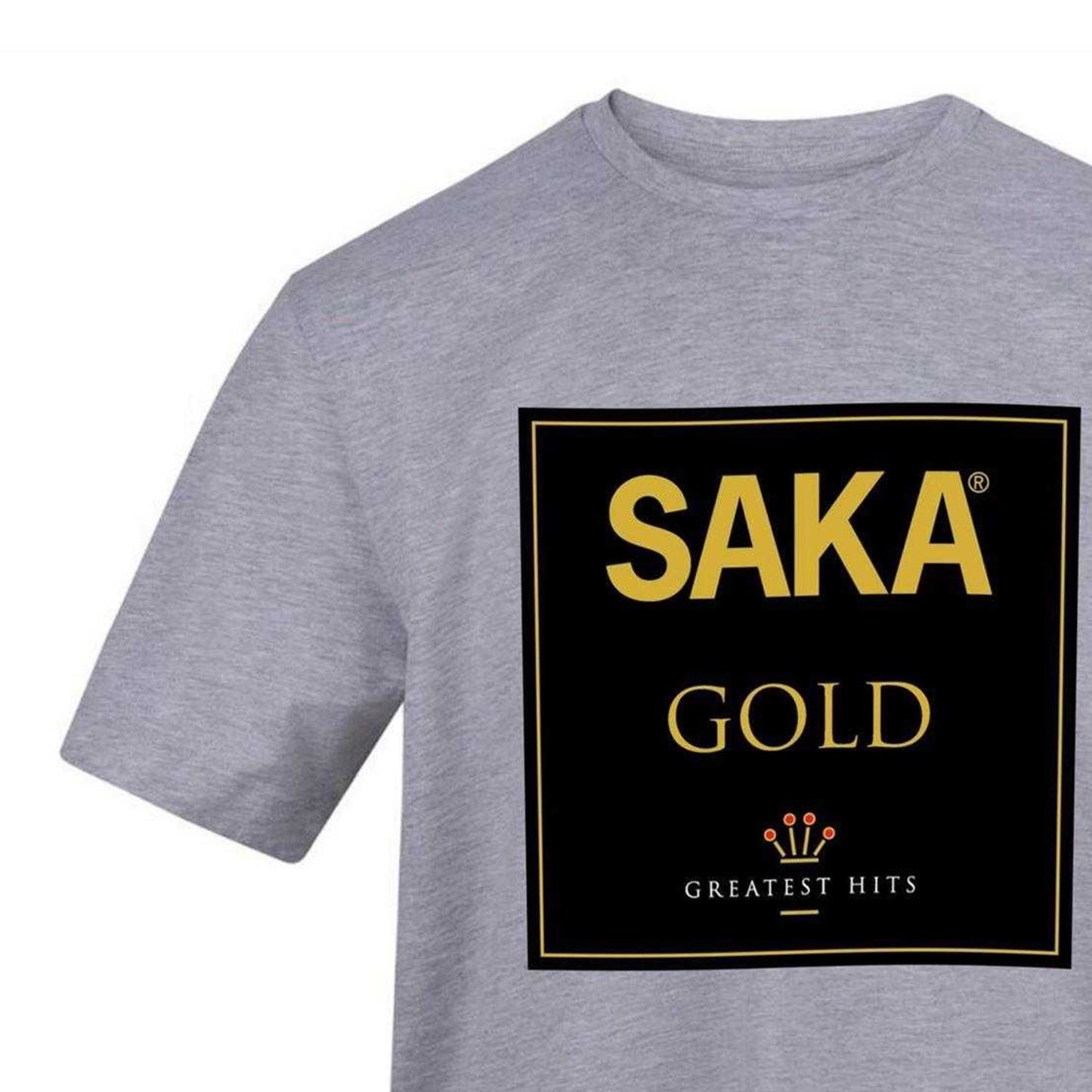 Grey - Side - AWD Unisex Adult Saka Graphic Print T-Shirt