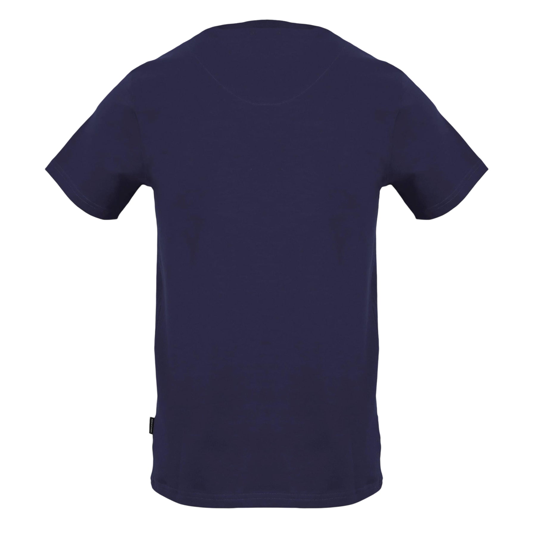 Navy - Back - Aquascutum Mens Chest Stripe T-Shirt