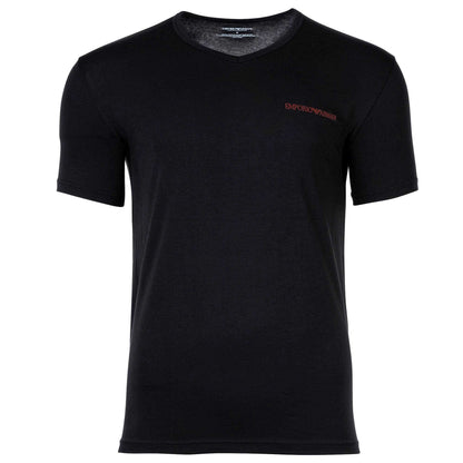 Black - Back - Emporio Armani Mens T-Shirt (Pack of 2)