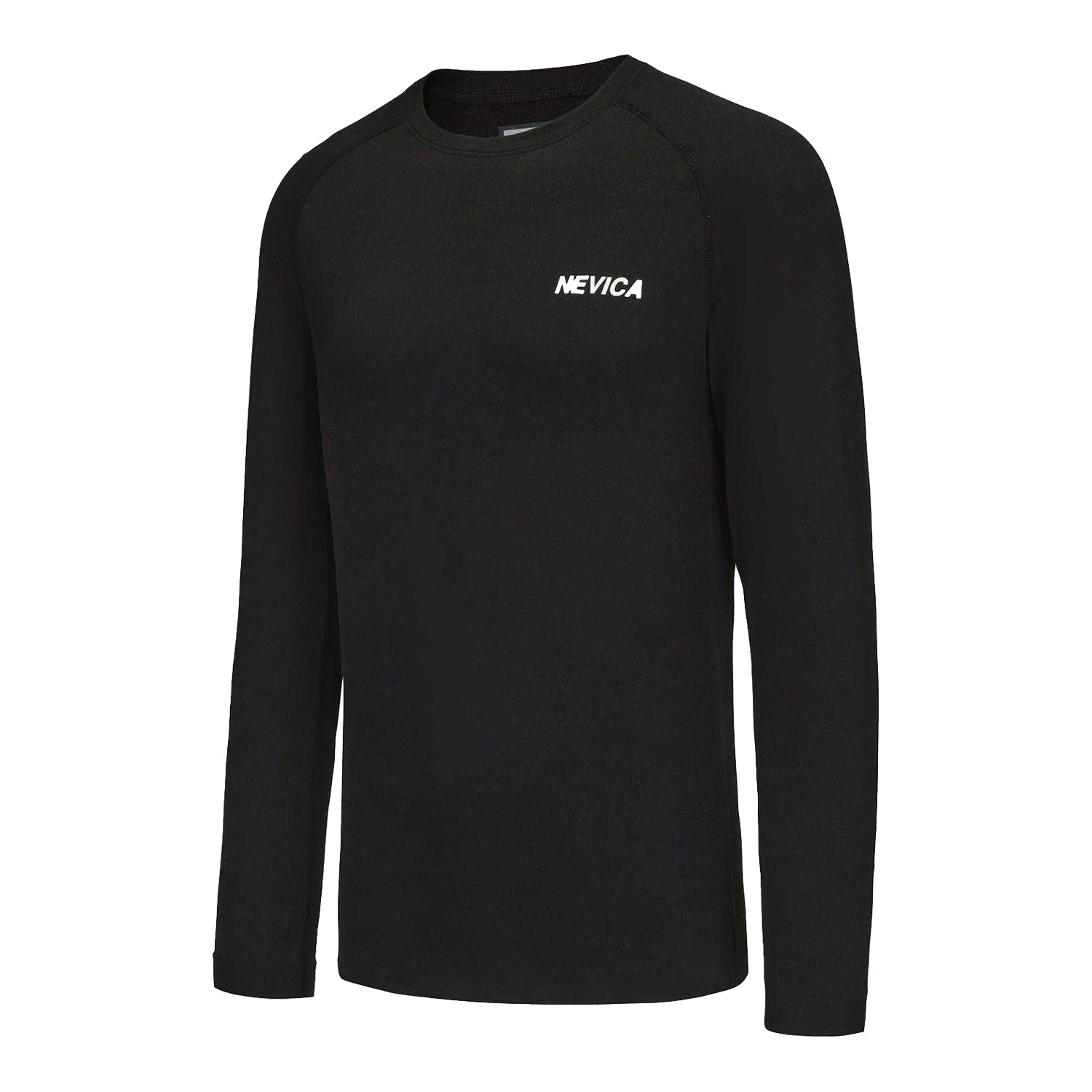 Black - Side - Nevica Mens Logo Base Layer Top
