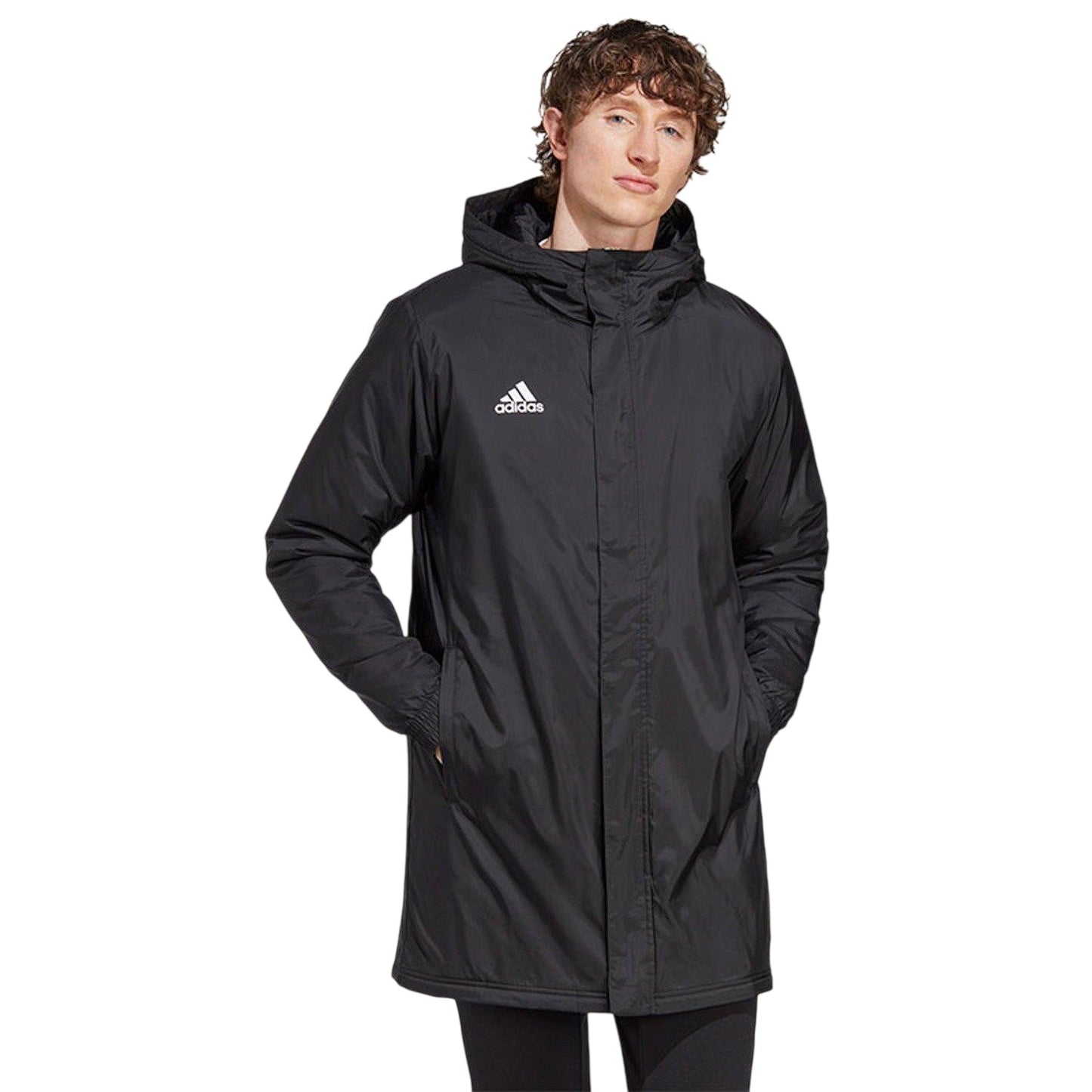 Black - Lifestyle - Adidas Mens Entrada 22 Long Length Jacket