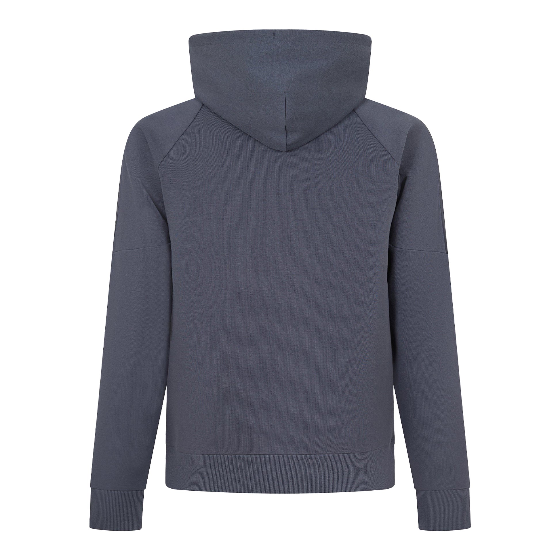 Dark Grey - Back - Boss Mens Raglan Full Zip Hoodie