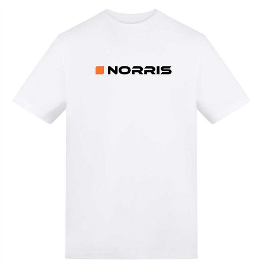 White - Front - F1 Unisex Adult Lando Norris T-Shirt
