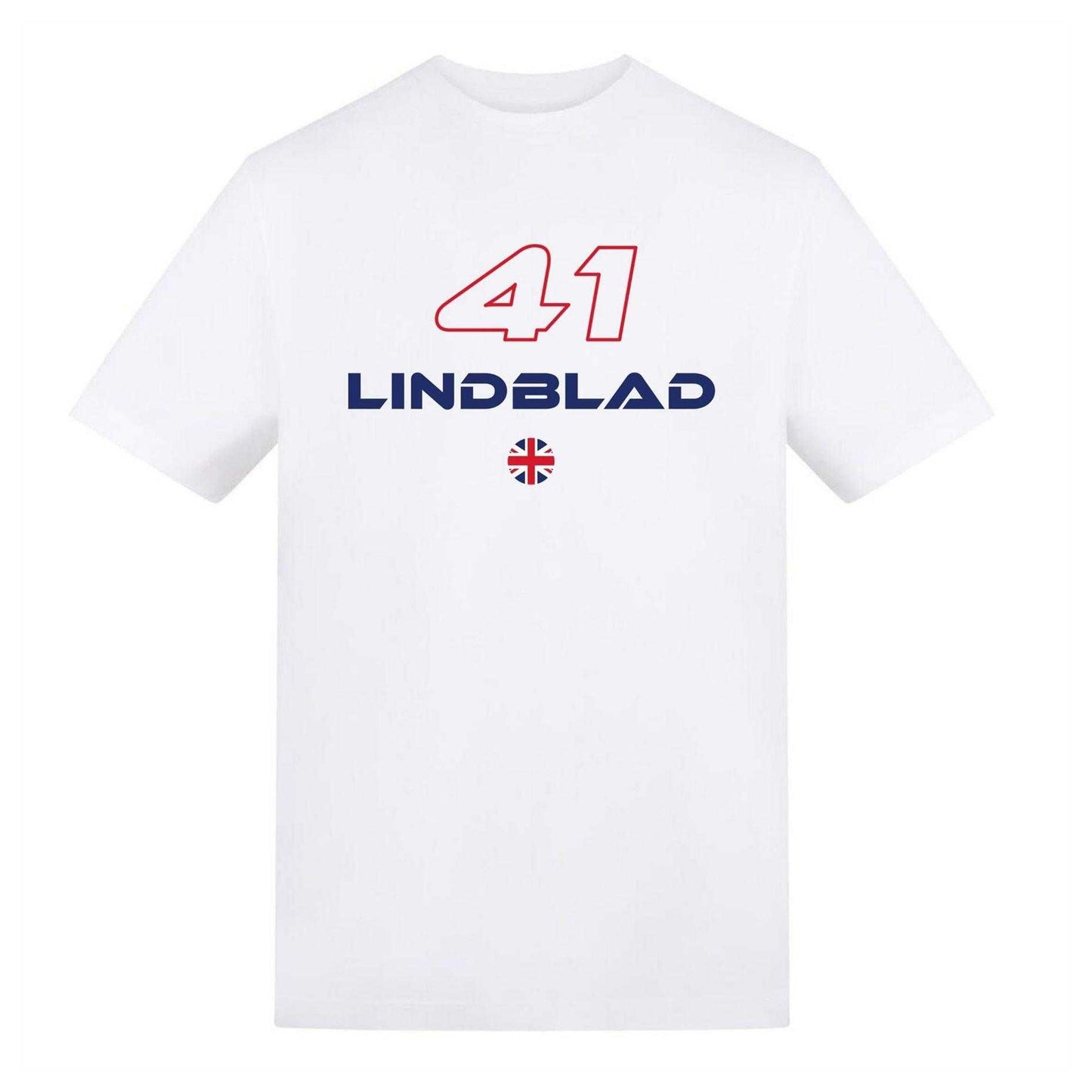 White - Front - AWD Unisex Adult Lindblad 41 Ferrari F1 T-Shirt