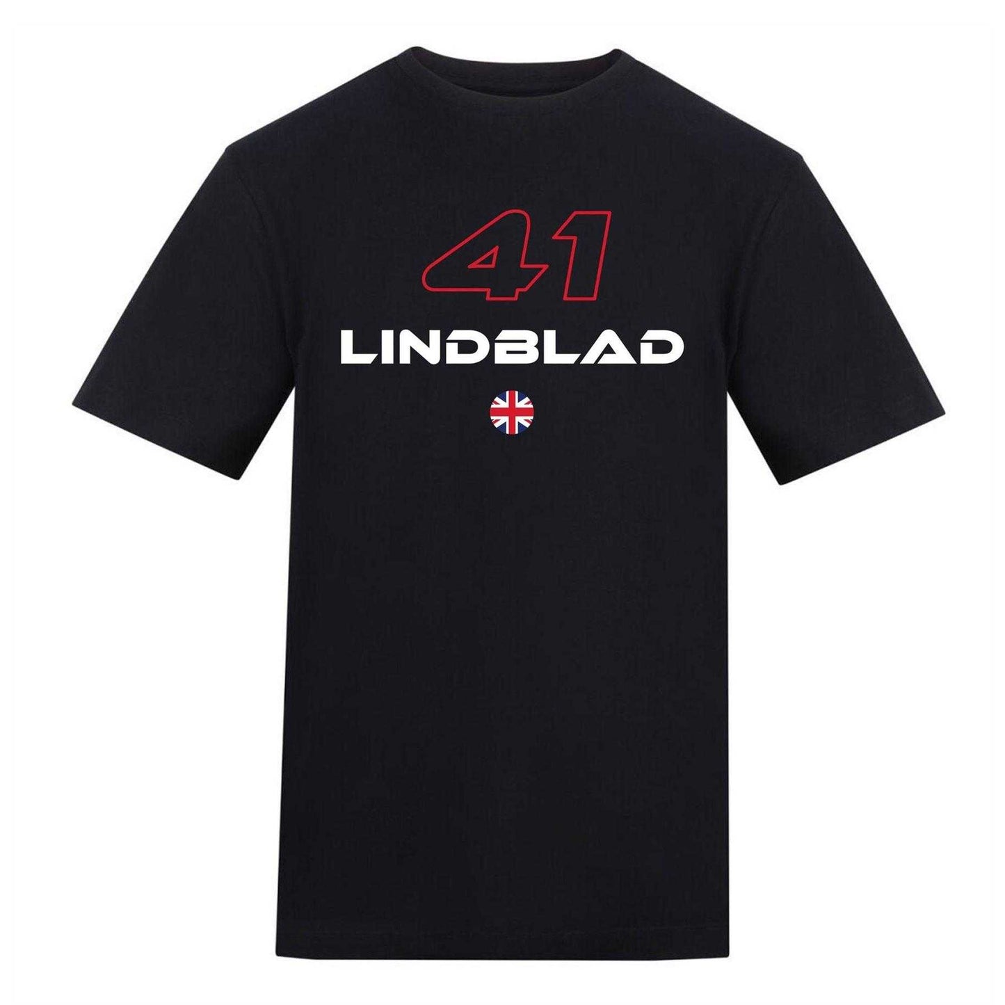 Black - Front - AWD Unisex Adult Lindblad 41 Ferrari F1 T-Shirt