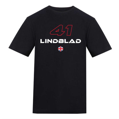 Black - Front - AWD Unisex Adult Lindblad 41 Ferrari F1 T-Shirt
