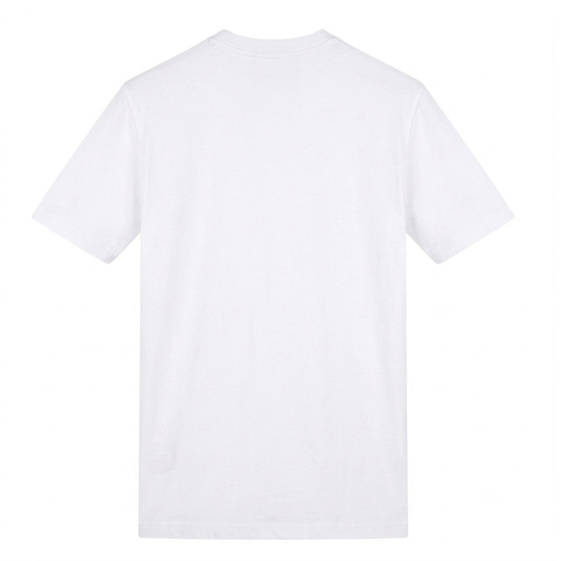White - Back - AWD Unisex Adult Casual Snooker T-Shirt