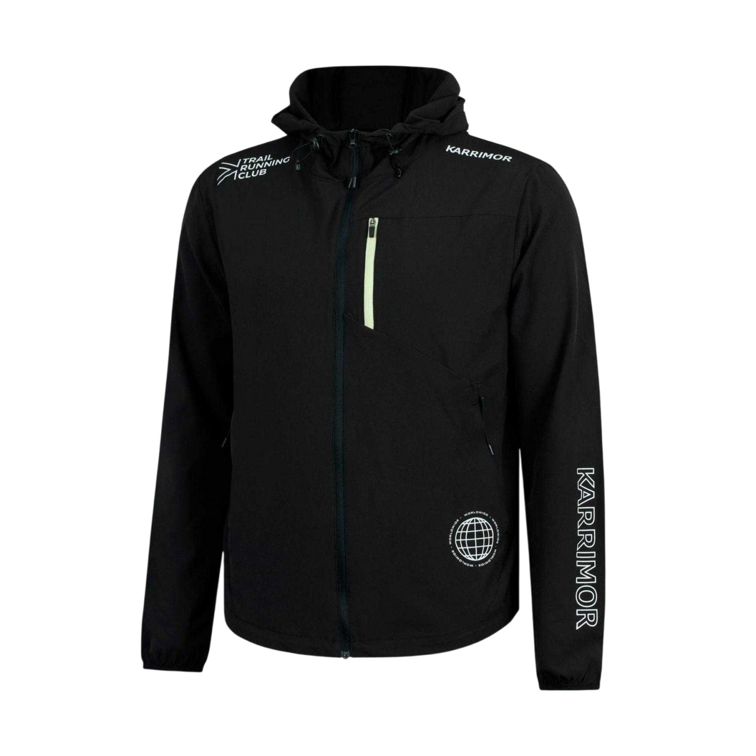 Black - Side - Karrimor Mens Trail Reflective Slim Jacket