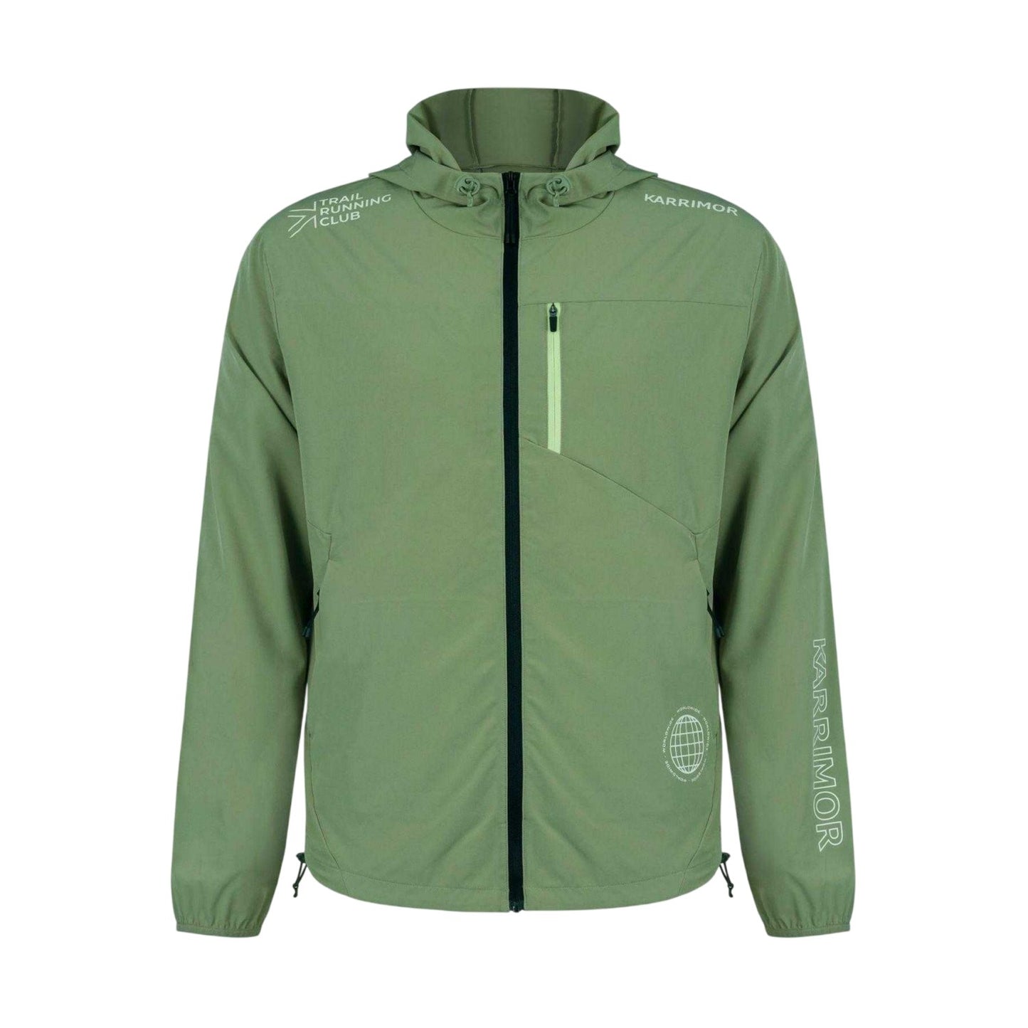 Olive - Front - Karrimor Mens Trail Reflective Slim Jacket