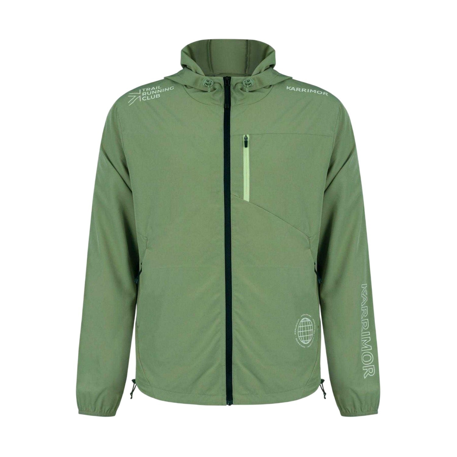 Olive - Front - Karrimor Mens Trail Reflective Slim Jacket