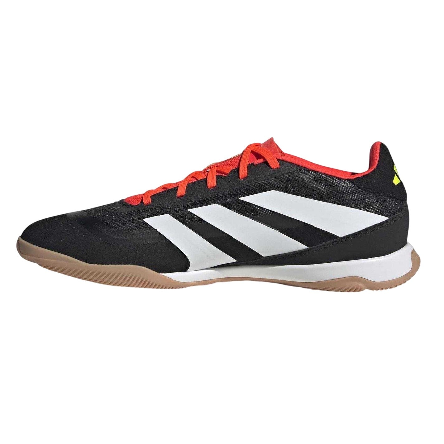 Black-White-Red - Side - Adidas Mens Predator League Suede Indoor Football Boots