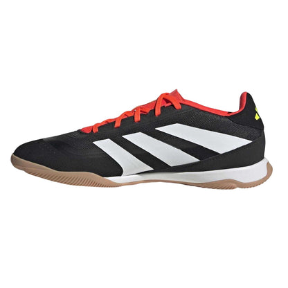 Black-White-Red - Side - Adidas Mens Predator League Suede Indoor Football Boots