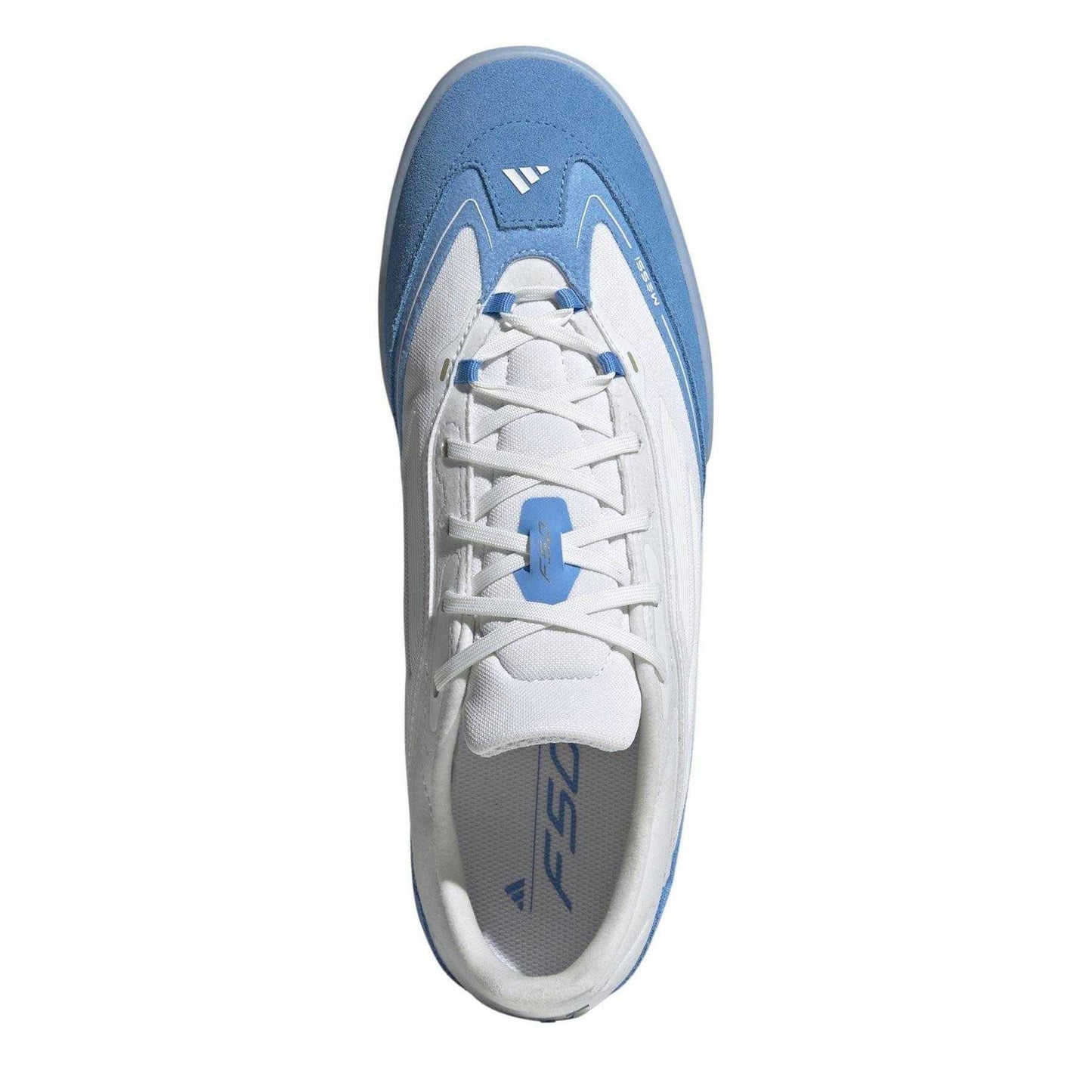 White-Gold-Blue - Lifestyle - Adidas Mens F50 Messi Suede Football Boots