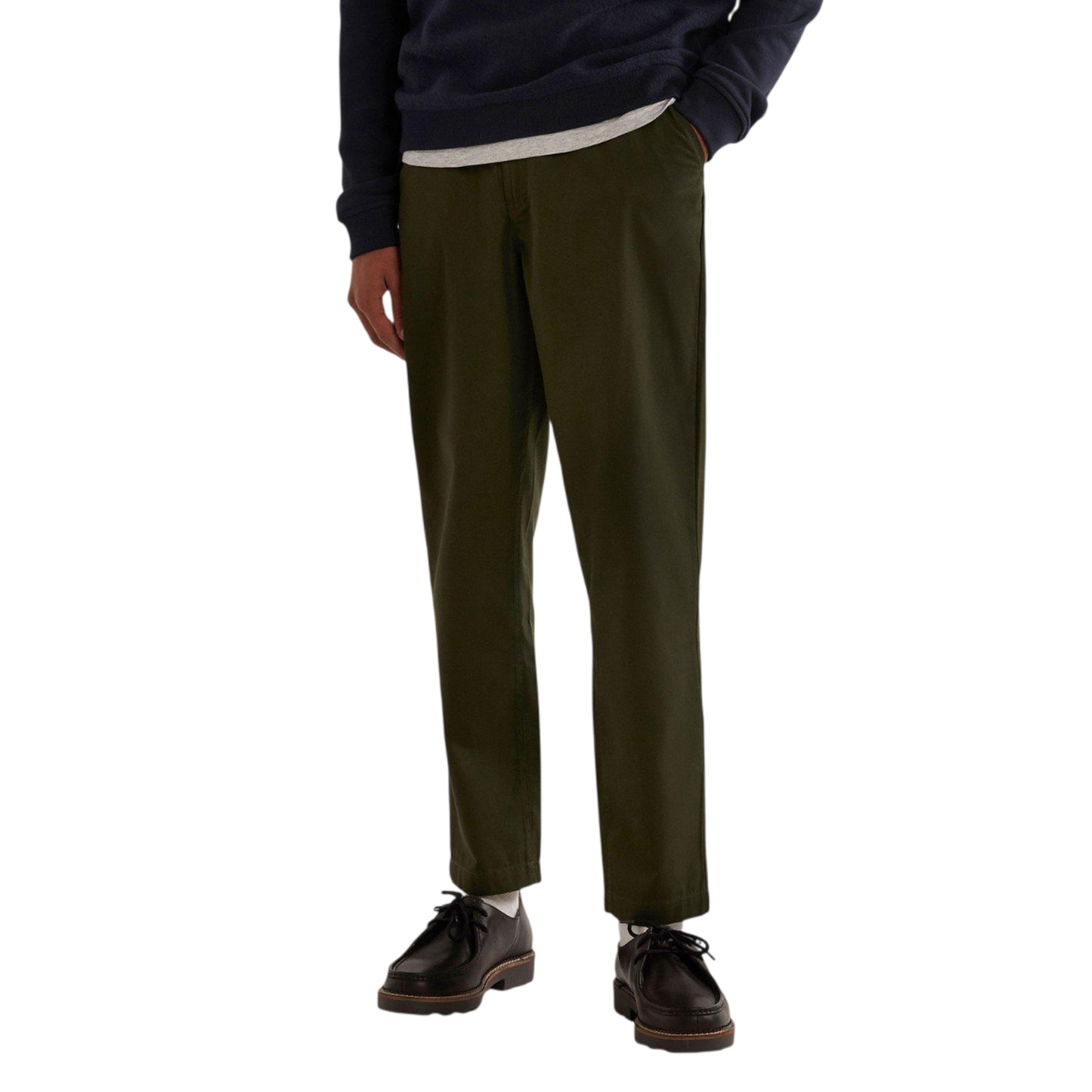 Evergreen - Back - Farah Mens Rushmore Relaxed Fit Chinos