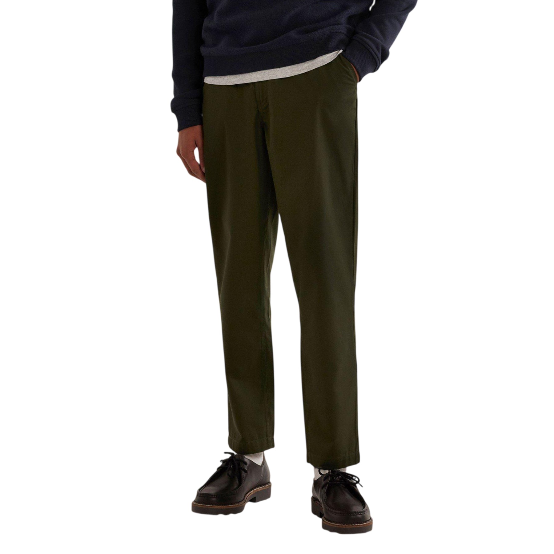 Evergreen - Back - Farah Mens Rushmore Relaxed Fit Chinos