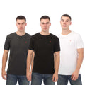 Black-Grey-White - Side - Farah Mens Colney T-Shirt (Pack of 3)