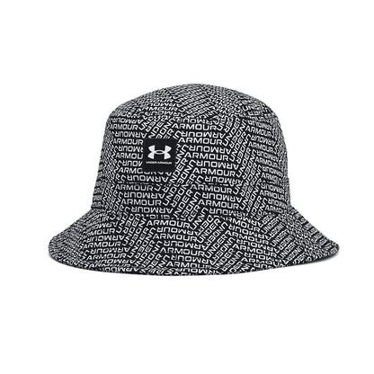 Black - Front - Under Armour Sportstyle Repeat Logo Bucket Hat