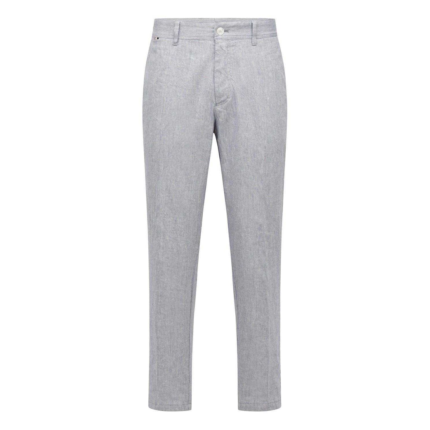 Medium Blue - Front - Boss Mens Straight Chinos